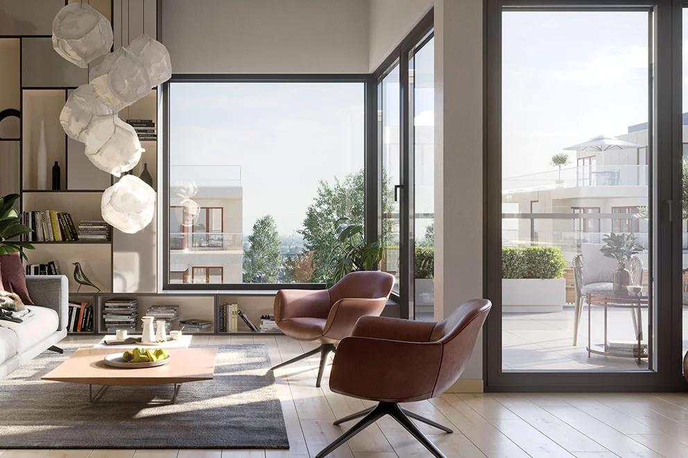 Aluminum corner windows - Oknoplast