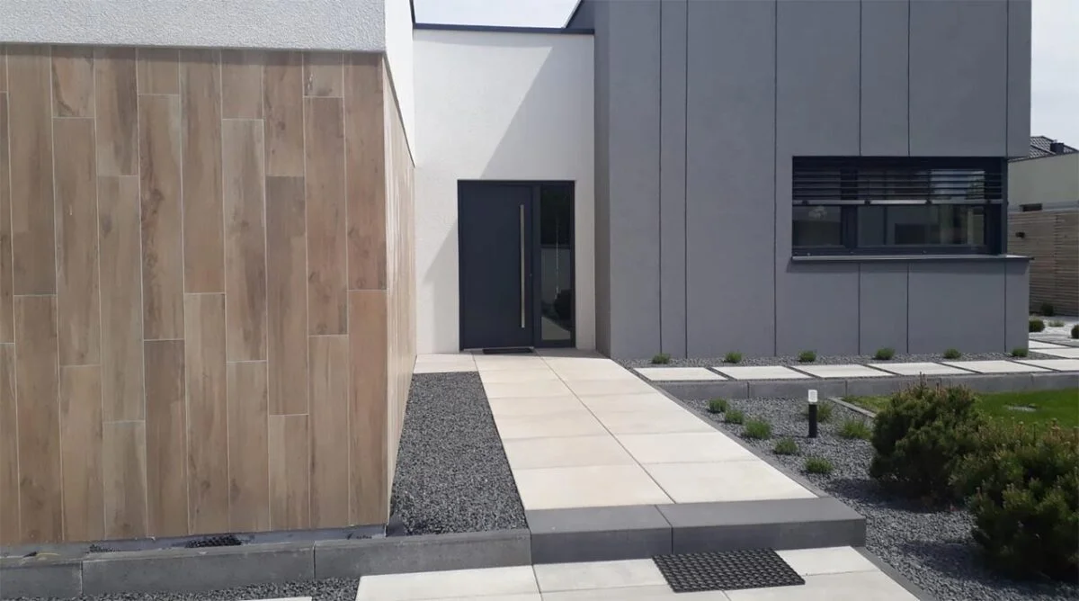 Aluminum Black Front Door - Oknoplast